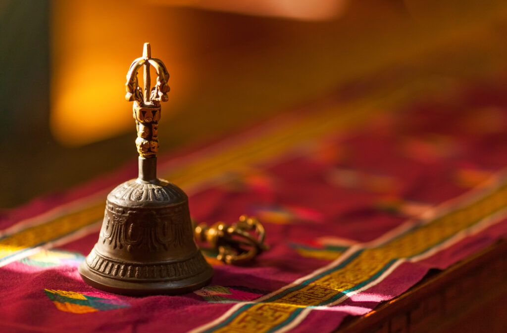 Tibetan Bell altar sound healing ceremony